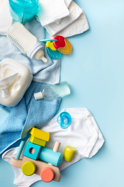 istock Baby Goods: Baby Boy Still Life 1208325487