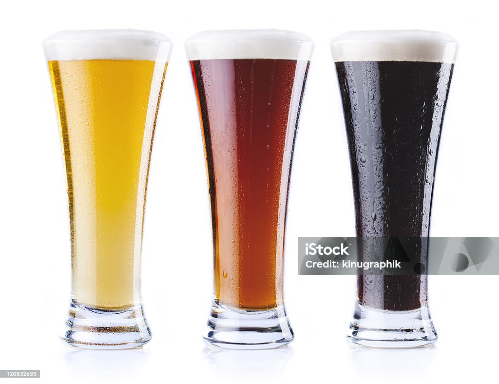 3 種類のビール - しずくのロイヤリティフリーストックフォト