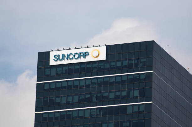 Suncorp bank headquarters in Brisbane stock photo