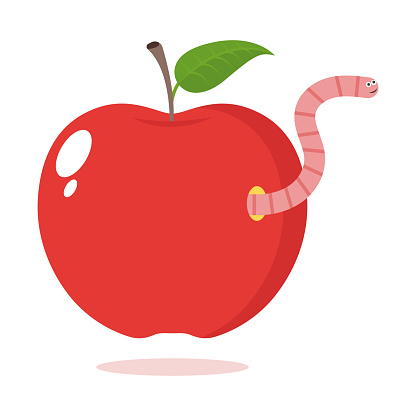 Manzana roja con un gusano vector gratis | ¡Descargalo ahora! Manzana roja con un gusano vector gratis | ¡Descargalo ahora!