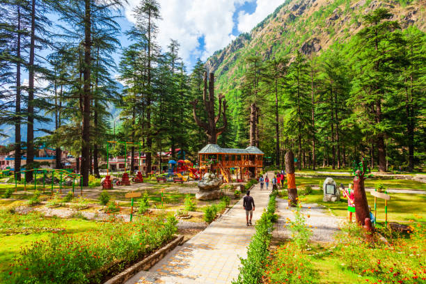 Kasol Nature Park in India Kasol Nature Park is located in Ka-Sol village, Himachal Pradesh state in India kullu stock pictures, royalty-free photos & images