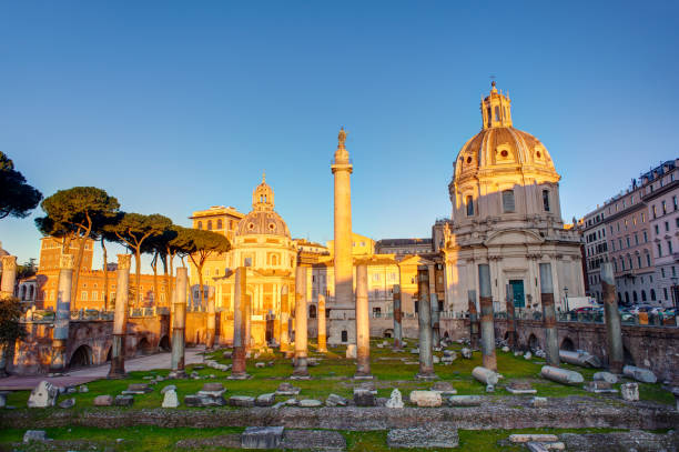 istock View of the Trajan's Forum, Rome 1208329496