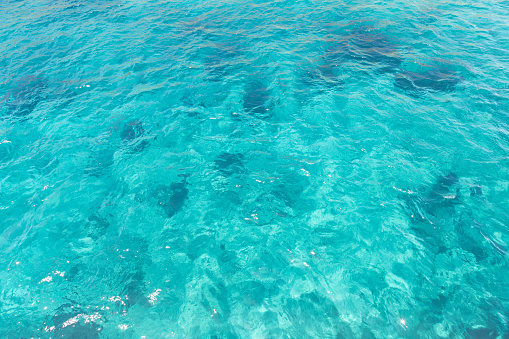 transparent turquoise water background