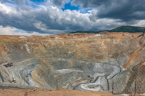 Open Pit Copper Mine, Salt Lake City, Utah, USA,Nikon D3x