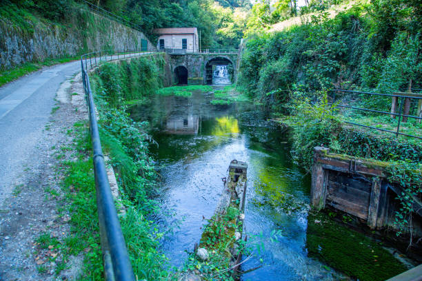 as velhas fechaduras do canal adda - river adda - fotografias e filmes do acervo