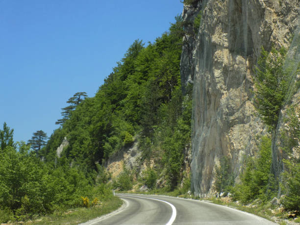 istock Road through the rocky landscape in the summer 1208335767
