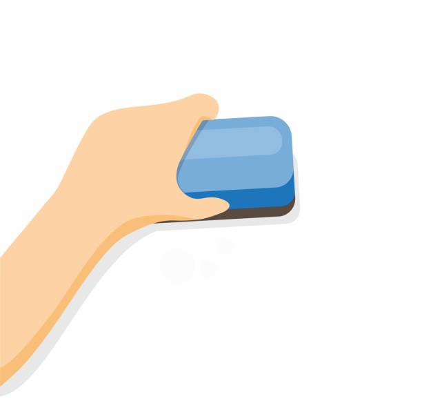 Hand Holding Eraser To Erases In White Board Cartoon Flat Illustration  Vector Isolated In White Background Stock Illustration - Download Image Now  - iStock