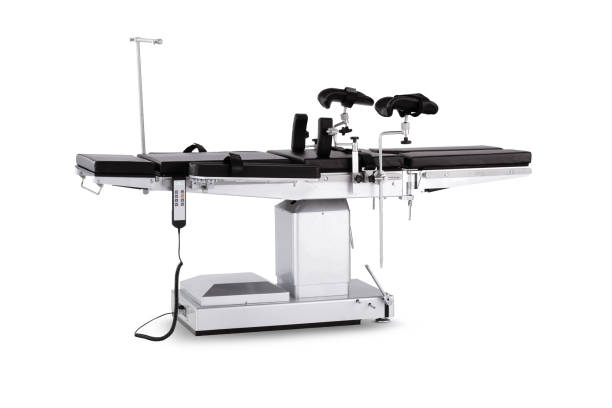 istock Mobile operating table, isolated on white background. Medical Equipment 1208343114
