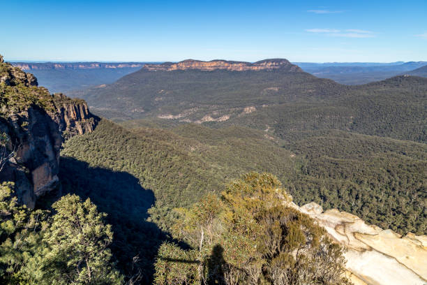 istock Looking out at Australian Blue Mountains in afternoon sun 1208343608