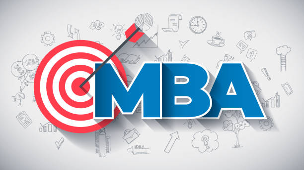 MBA - Creative Business Concept. Web Design Template. - ilustração de arte vetorial