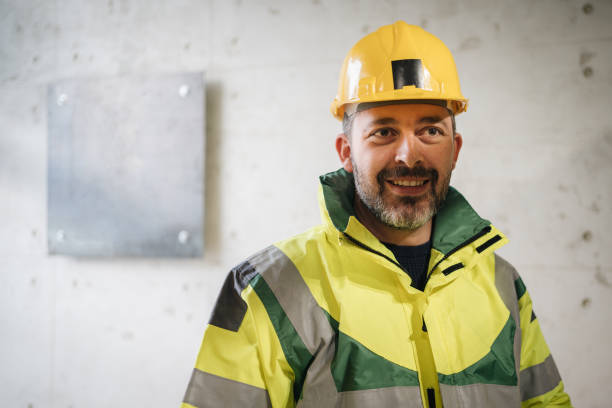 istock Portrait of a construction worker 1208345750