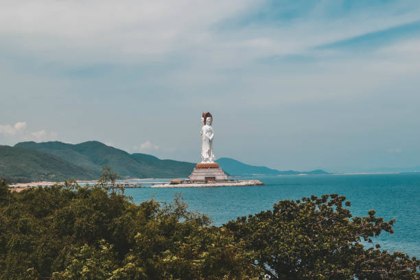 istock Goddess Guanyin statue in Nanshan Sanya China 1208345797