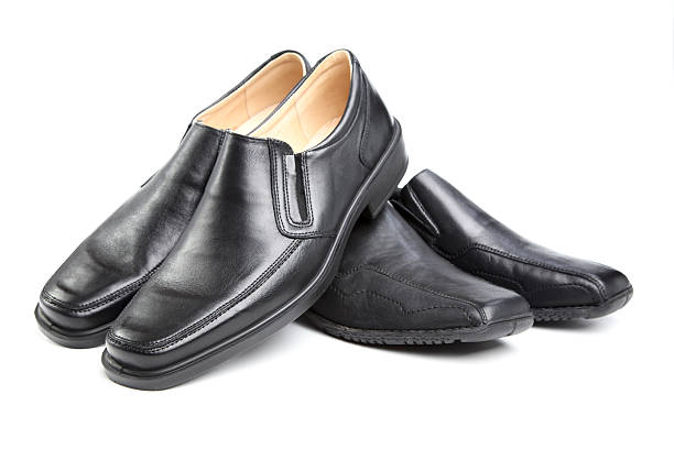 istock Two pairs black man's a shoe 120834620
