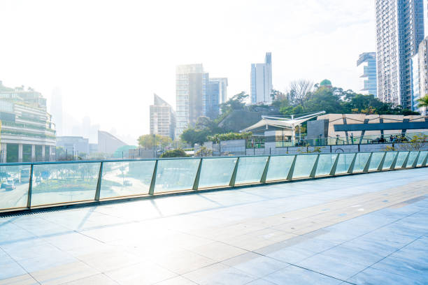 istock Hong Kong financial district skyline (black and white) 1208346202