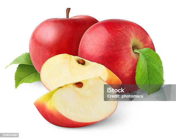 Red Äpfel Stockfoto und mehr Bilder von Apfel - Apfel, Querschnitt, Farbbild
