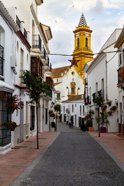 istock Blas Ortega Street in Estepona, Spain 1208350130