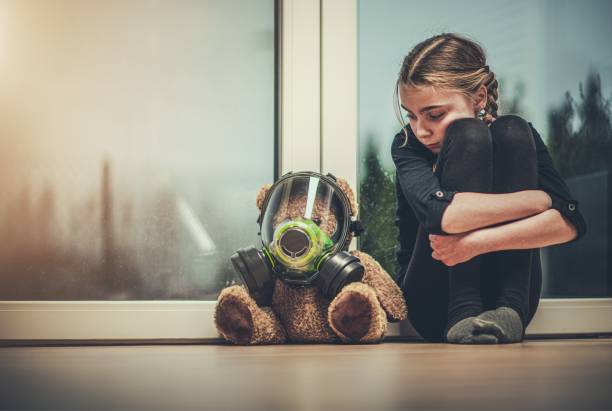 istock Girl Protected Her Teddy Bear 1208350497