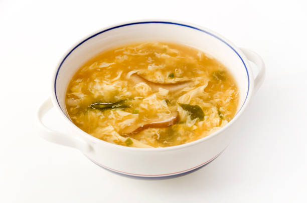 istock chinese food - bowl of egg drop soup 1208352527