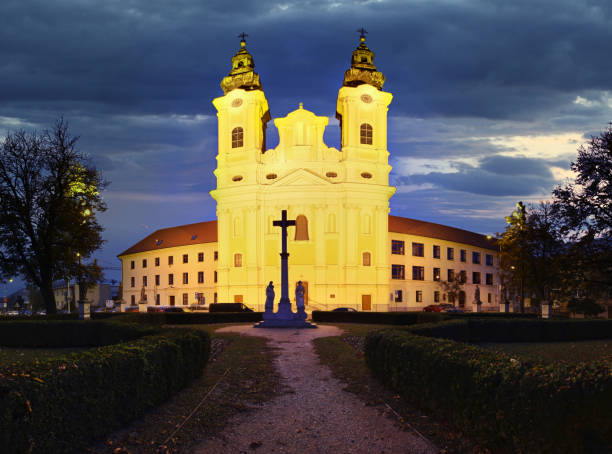 Interior view of the Jesuit Church Jesuit Church of St. Francis Xavier on the left bank of the Reuss in the old town of Lucerne.