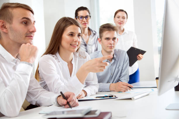 istock Business people working together in the office 1208359072
