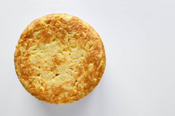 Traditional Spanish Tortilla with egg potato and vegetables