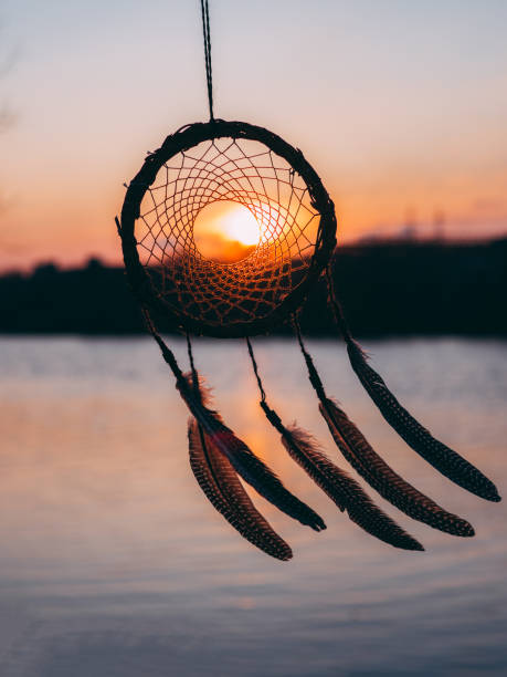 istock Dreamcatcher sunset ethnic amulet,symbol 1208361690