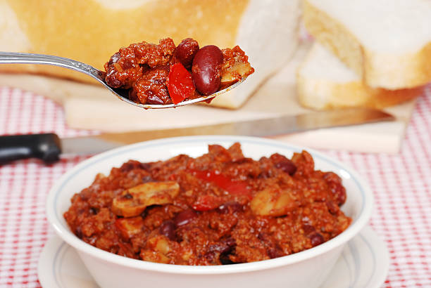 istock spoonful of hearty chili 120836202
