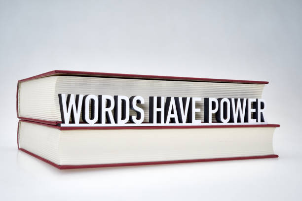 WORDS HAVE POWER TEXT inmidst book pages