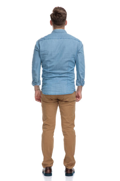 istock Rear view of a confident casual man 1208363060