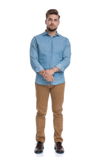 istock Focused casual man looking forward and listening 1208364013