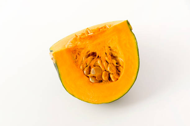 istock fresh sliced pumpkin(kabocha squash) isolated on white background 1208364457
