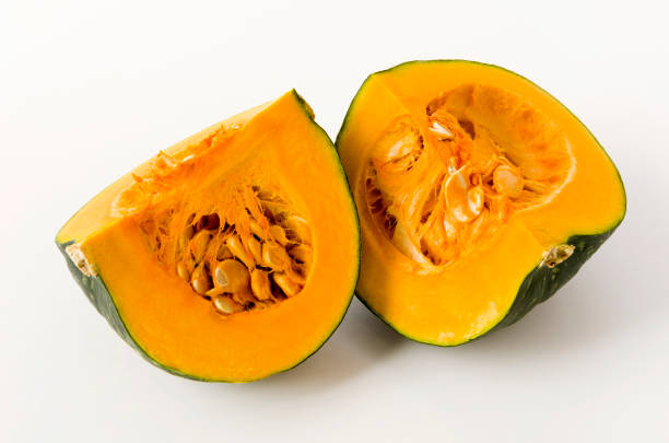 istock fresh sliced pumpkin(kabocha squash) isolated on white background 1208364741