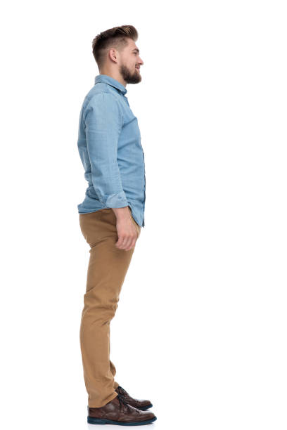 istock Side view of a confident casual man looking forward 1208364821