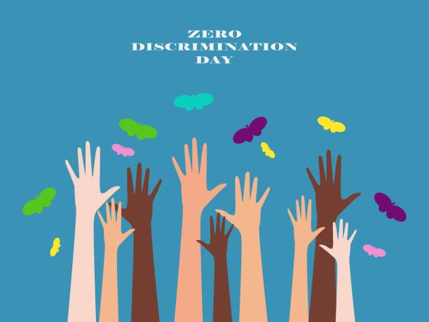 vektör dosyasında sıfır ayrımcılık günü illüstrasyonu - world aids day stock illustrations