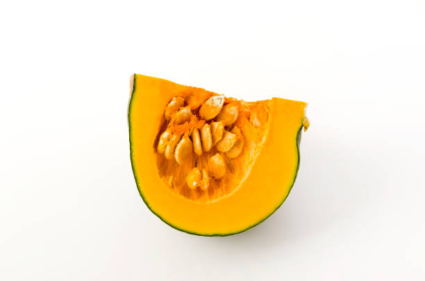 istock fresh sliced pumpkin(kabocha squash) isolated on white background 1208366613