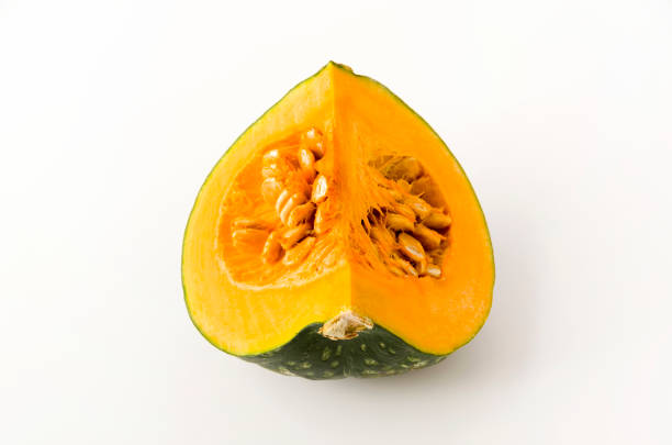 istock fresh sliced pumpkin(kabocha squash) isolated on white background 1208366988