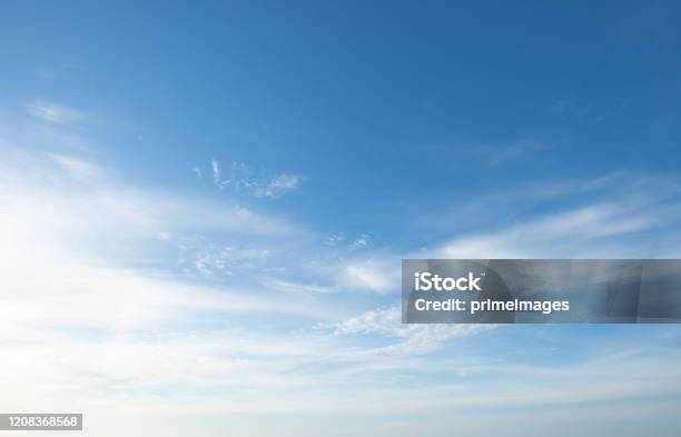 Dramatic Sunset And Sunrise Sky Nature Background With White Clouds Stock Photo - Download Image Now