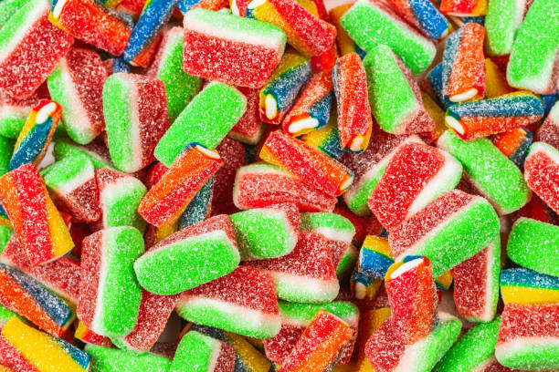istock Assorted gummy candies. Top view. Jelly  sweets. 1208376451