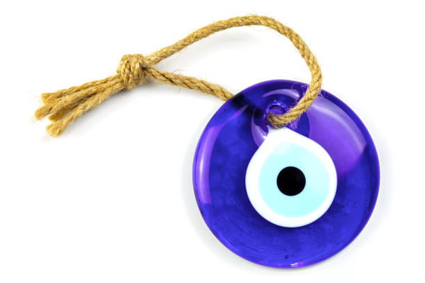 istock Blue glass eye protecting against evil 1208380139