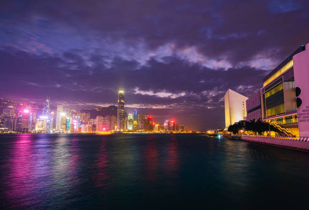 istock Victoria Harbor at Night, Hong Kong 1208381622