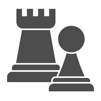 Ilustración de Figuras De Ajedrez Icono Sólido Rook Y Figura De Peón Concepto De Diseño Vectorial De Jurisprudencia Pictograma De Estilo Glifo Sobre Fondo Blanco Uso Para Web Y Aplicación y más Ilustración de Figuras De Ajedrez Icono Sólido Rook Y Figura De Peón Concepto De Diseño Vectorial De Jurisprudencia Pictograma De Estilo Glifo Sobre Fondo Blanco Uso Para Web Y Aplicación y más