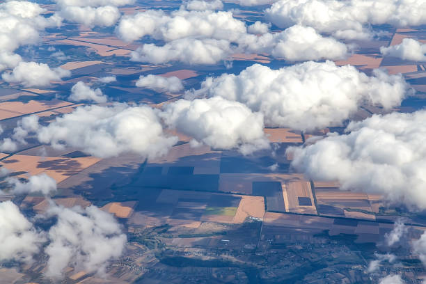 istock View above the clouds on the earth 1208390685