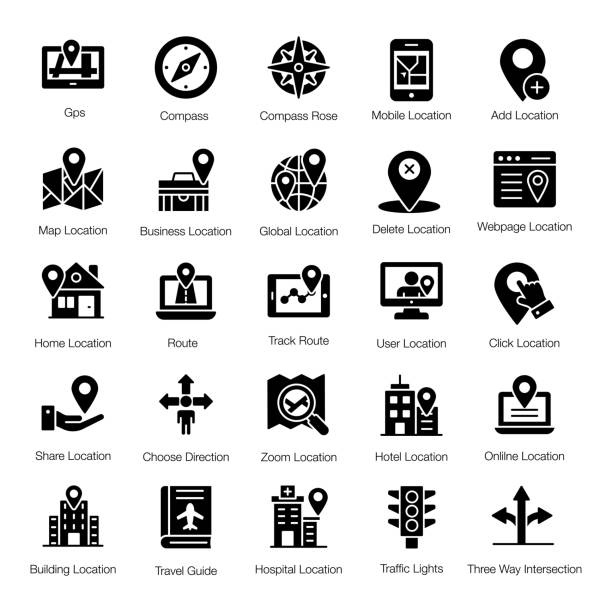 3,900+ Solid Map Icons Stock Illustrations, Royalty-Free Vector ...