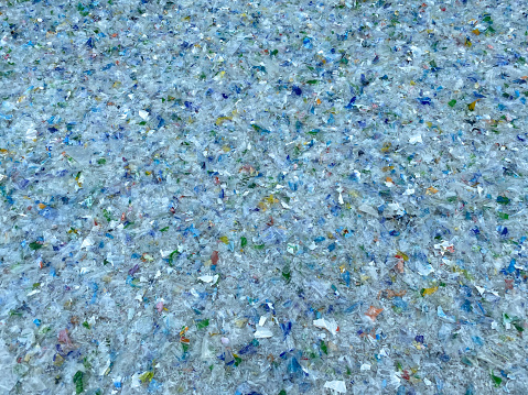 Bottle flake,PET bottle flake,Plastic bottle crushed,Small pieces of cut blue plastic bottles