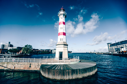 Famous Malmo Pier Lighthouse