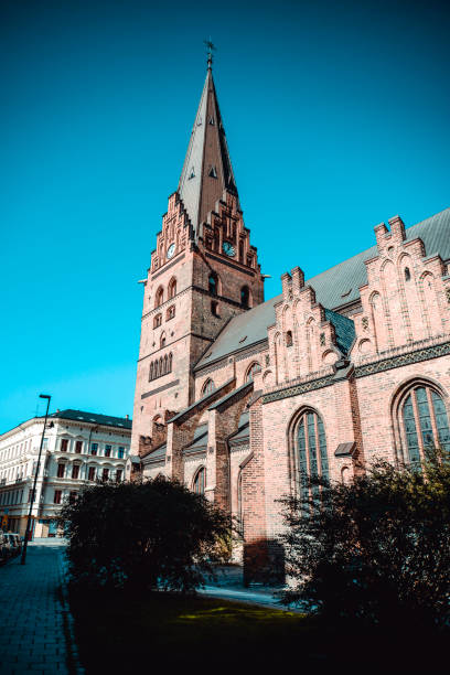 istock Tower Of St. Peter Cathedral In Malmo, Sweden 1208398413