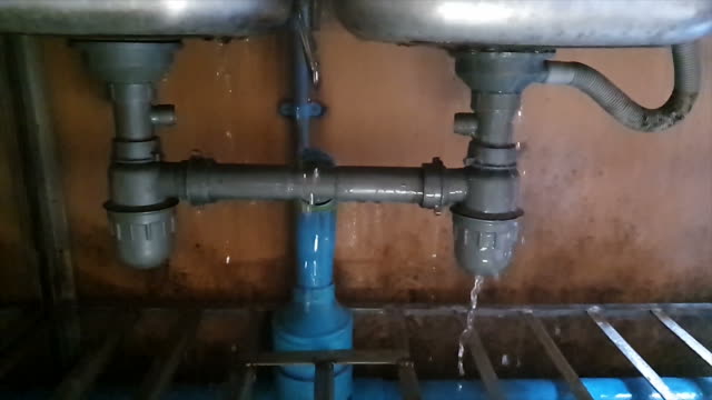 water leaking from pipe