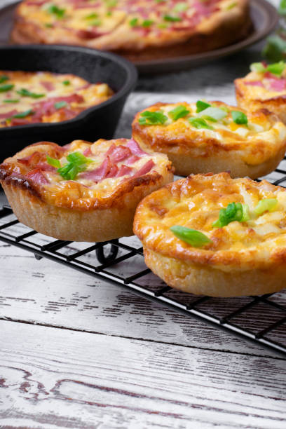 istock Belarusian pie, Smazhenka, with sausage, egg and green onion 1208408749