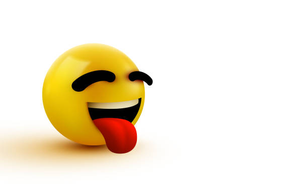 istock Emoji smiling face with stuck-out tongue. 1208409574