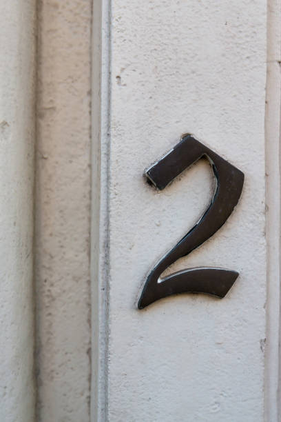 istock A house number plaque, showing the number two 2 1208412560